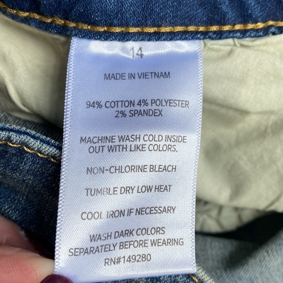SLINK denim jean shorts (size 14) - NWT - Picture 4 of 5